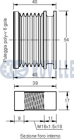 Ruville 541707 - Remenica, alternator www.molydon.hr