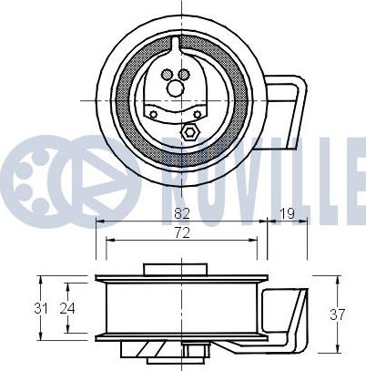 Ruville 541772 - Natezač, zupčasti remen  www.molydon.hr