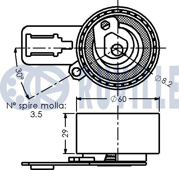 Ruville 542436 - Natezač, zupčasti remen  www.molydon.hr