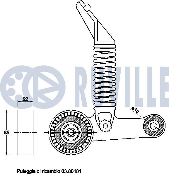 Ruville 542478 - Natezač remena, klinasti rebrasti remen  www.molydon.hr