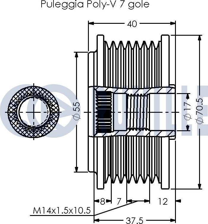 Ruville 542510 - Remenica, alternator www.molydon.hr