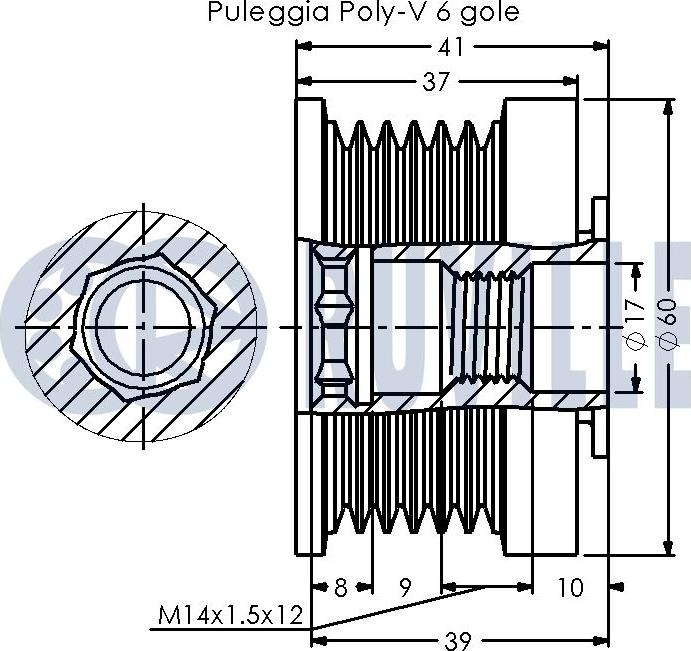 Ruville 542585 - Remenica, alternator www.molydon.hr