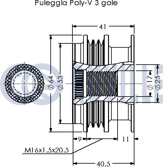 Ruville 542656 - Remenica, alternator www.molydon.hr