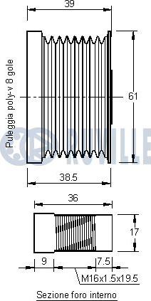 Ruville 542091 - Remenica, alternator www.molydon.hr