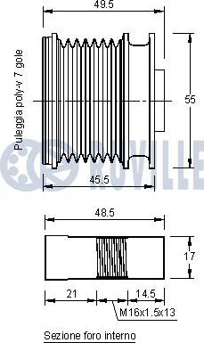 Ruville 542093 - Remenica, alternator www.molydon.hr