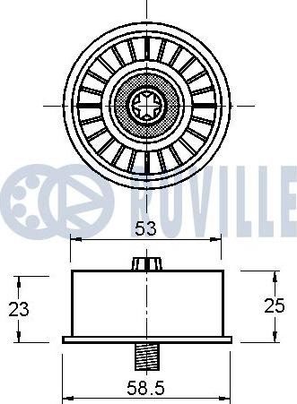 Ruville 542064 - Vodeći valjak , zupčasti remen  www.molydon.hr