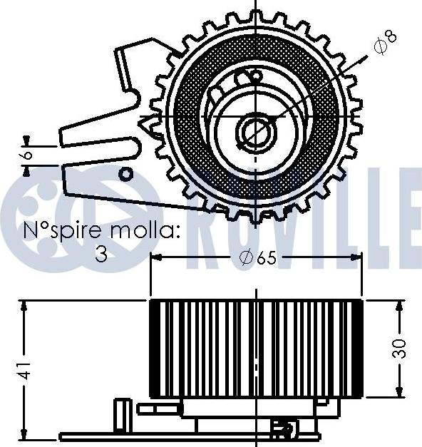 Ruville 542081 - Natezač, zupčasti remen  www.molydon.hr