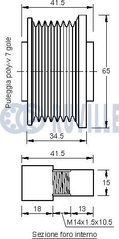 Ruville 542198 - Remenica, alternator www.molydon.hr