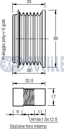 Ruville 542197 - Remenica, alternator www.molydon.hr