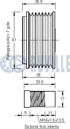 Ruville 542144 - Remenica, alternator www.molydon.hr