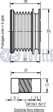 Ruville 542141 - Remenica, alternator www.molydon.hr