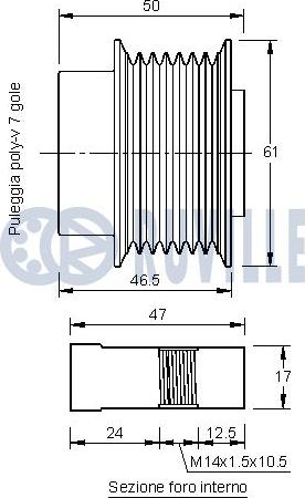 Ruville 542183 - Remenica, alternator www.molydon.hr