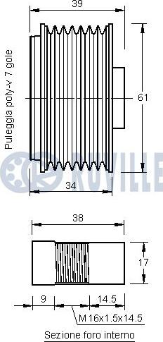 Ruville 542125 - Remenica, alternator www.molydon.hr