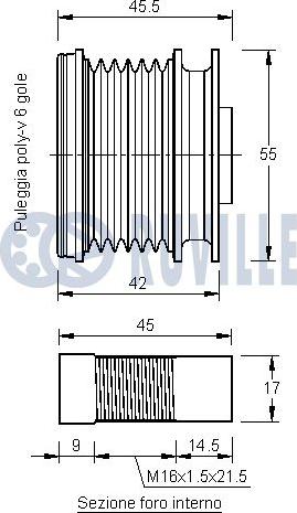 Ruville 542121 - Remenica, alternator www.molydon.hr