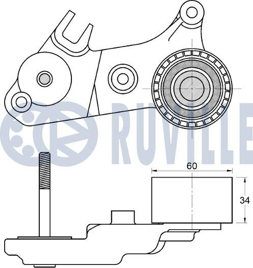 Ruville 542823 - Vodeći valjak , zupčasti remen  www.molydon.hr