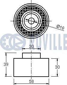 Ruville 542221 - Vodeći valjak , zupčasti remen  www.molydon.hr