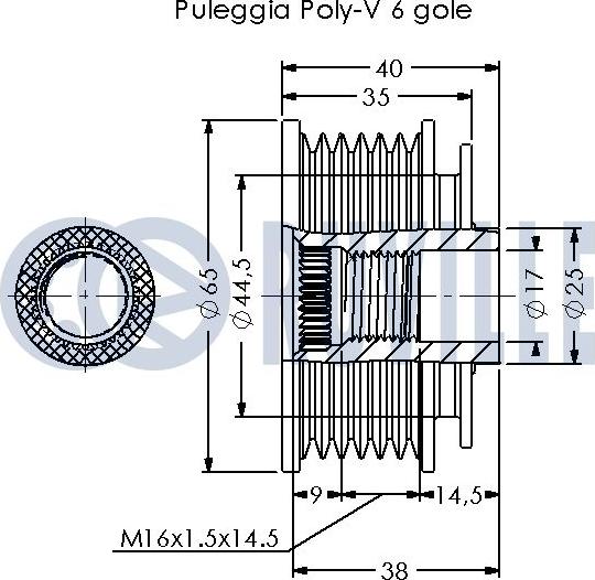 Ruville 542714 - Remenica, alternator www.molydon.hr