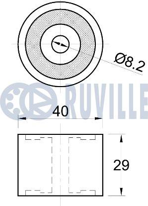 Ruville 542776 - Vodeći valjak , zupčasti remen  www.molydon.hr