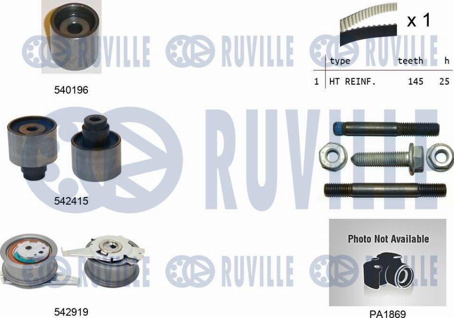 Ruville 5504983 - Vodena pumpa sa kompletom zupčastog remena www.molydon.hr