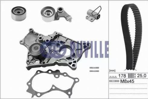 Ruville 56951711 - Vodena pumpa sa kompletom zupčastog remena www.molydon.hr