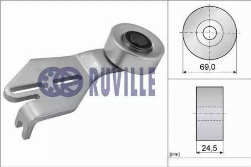 Ruville 56624 - Vodeći valjak , klinasti rebrasti remen  www.molydon.hr