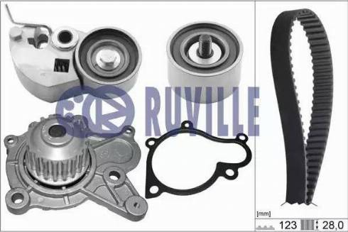 Ruville 58432701 - Vodena pumpa sa kompletom zupčastog remena www.molydon.hr