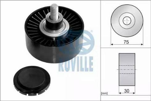 Ruville 57609 - Vodeći valjak , klinasti rebrasti remen  www.molydon.hr