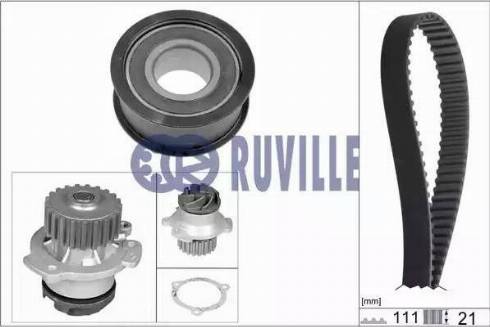 Ruville 57201702 - Vodena pumpa sa kompletom zupčastog remena www.molydon.hr