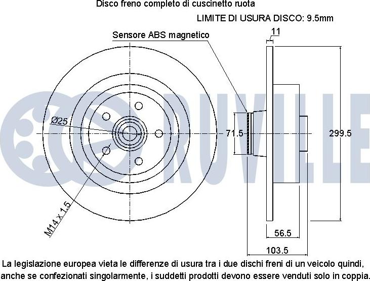 Ruville 221632 - Kočioni disk www.molydon.hr