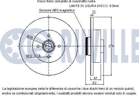 Ruville 221166 - Kočioni disk www.molydon.hr