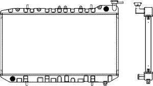 SAKURA Automotive 4341-1006 - Hladnjak, hladjenje motora www.molydon.hr