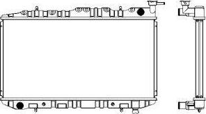 SAKURA Automotive 1341-0246 - Hladnjak, hladjenje motora www.molydon.hr