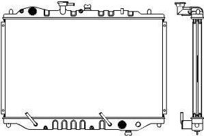 SAKURA Automotive 1301-0205 - Hladnjak, hladjenje motora www.molydon.hr