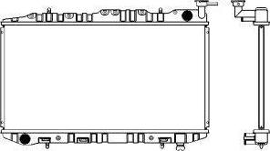 SAKURA Automotive 1250-0101 - Hladnjak, hladjenje motora www.molydon.hr