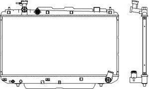 SAKURA Automotive 3461-1089 - Hladnjak, hladjenje motora www.molydon.hr