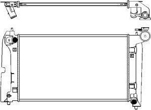 SAKURA Automotive 3461-1029 - Hladnjak, hladjenje motora www.molydon.hr