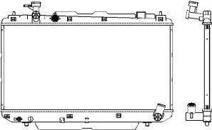 SAKURA Automotive 3461-1027 - Hladnjak, hladjenje motora www.molydon.hr