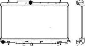 SAKURA Automotive 3421-1006 - Hladnjak, hladjenje motora www.molydon.hr