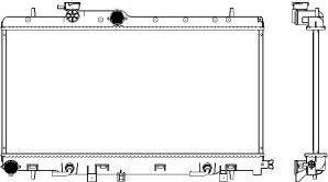 SAKURA Automotive 3421-1010 - Hladnjak, hladjenje motora www.molydon.hr