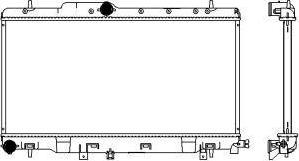 SAKURA Automotive 3421-1024 - Hladnjak, hladjenje motora www.molydon.hr