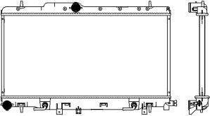 SAKURA Automotive 3421-1026 - Hladnjak, hladjenje motora www.molydon.hr