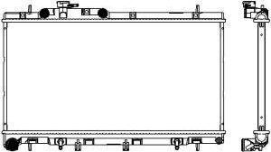 SAKURA Automotive 3421-1020 - Hladnjak, hladjenje motora www.molydon.hr