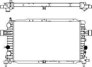 SAKURA Automotive 3351-1029 - Hladnjak, hladjenje motora www.molydon.hr