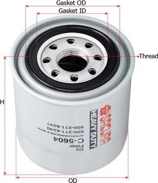 SAKURA Automotive C-5604 - Filter za ulje www.molydon.hr