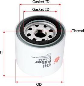 SAKURA Automotive C-1024 - Filter za ulje www.molydon.hr