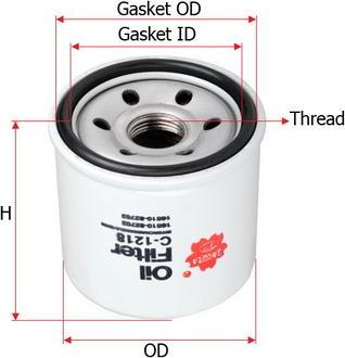 SAKURA Automotive C-1218 - Filter za ulje www.molydon.hr