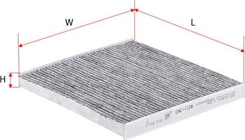 SAKURA Automotive CAC-1106 - Filter kabine www.molydon.hr