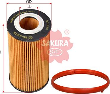 SAKURA Automotive EO-31070 - Filter za ulje www.molydon.hr