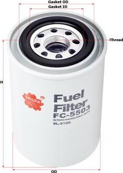 SAKURA Automotive FC-5503 - Filter za gorivo www.molydon.hr