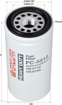 SAKURA Automotive FC-5512 - Filter za gorivo www.molydon.hr